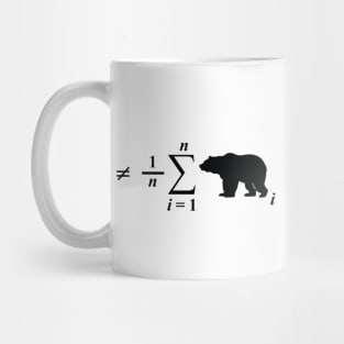 Not Your Average Bear, in Black Mug